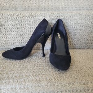 Miu Miu Black Suede Heels